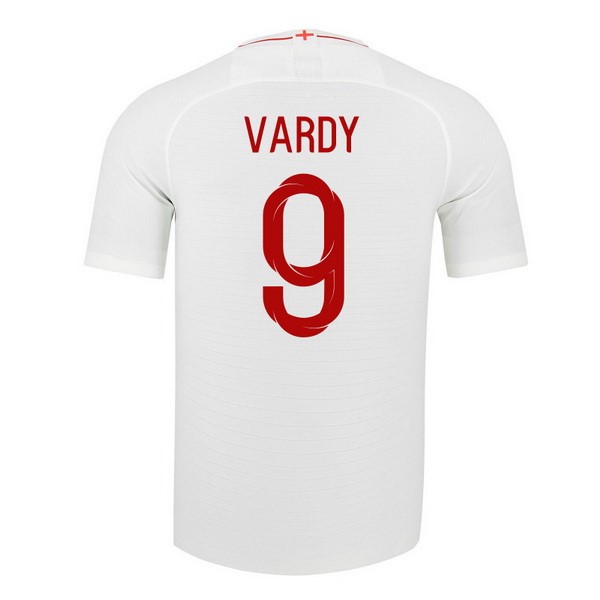 Camiseta Inglaterra 1ª Vardy 2018 Blanco